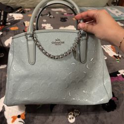 Mint blue COACH Bag 