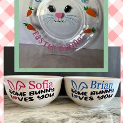 Easter Plates And Bowls 