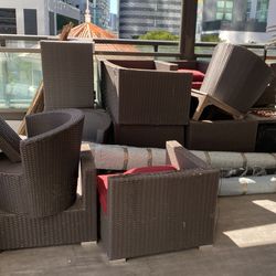 Assorted Outdoor Wicker Furniture