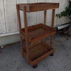 3 Tier Wooden Cart