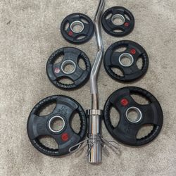 Weights Olympic Curl Bar Set