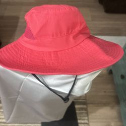 Brand New SunShade Wide Brim Sun Hat with Chin Strap