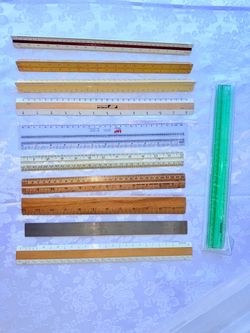 Vintage Drafting Ruler and Scale Collection - Pickett, Sterling, Craftsman, Westcott