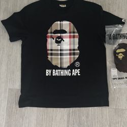 Bape Burberry Shirt Size L