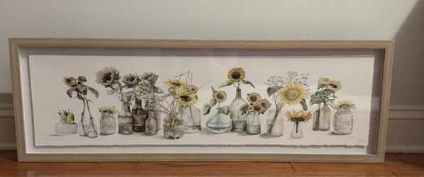 Flower Picture - 3ft x 1ft