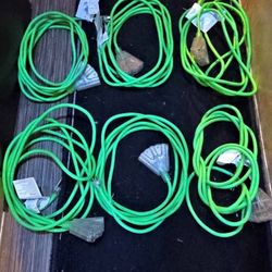 15ft outdoor extension cords 3 outlet 1875 watts