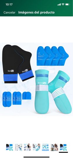 SUZZI PAD Calcetines De Terapia De Frío Y Guantes Fríos Para Neuropatia De Quimioterapia Para Mujeres Y Hombres, New Open Bag Never Used - Size SM