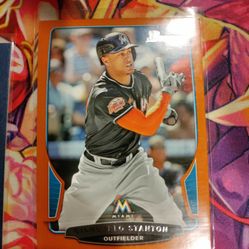 Giancarlo Stanton Orange Parallel /(contact info removed) Topps Card Baseball 