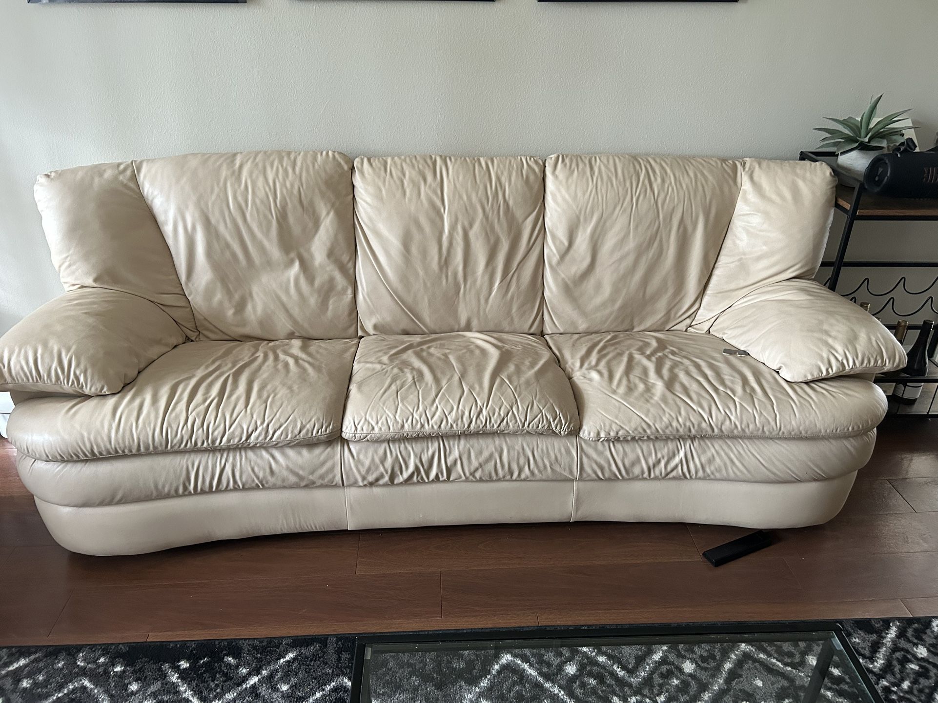Leather Couch and Chair Set