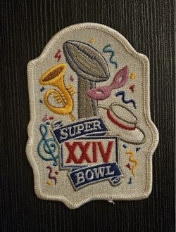 1990 SUPER BOWL XXIV OFFICIAL NFL 49ERS vs. BRONCOS HIGH-QUALITY SEW ON PATCH