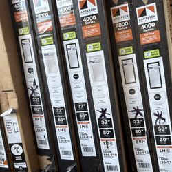 Andersen 4000 Series 32 in. x 80 in. Black Right-Hand/Outswing Full View Aluminum Storm Door - Laminated Safety Glass