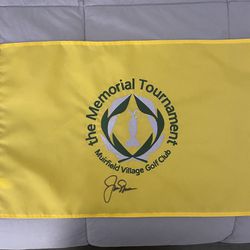 Jack Nicklaus Signed Memorial Flag