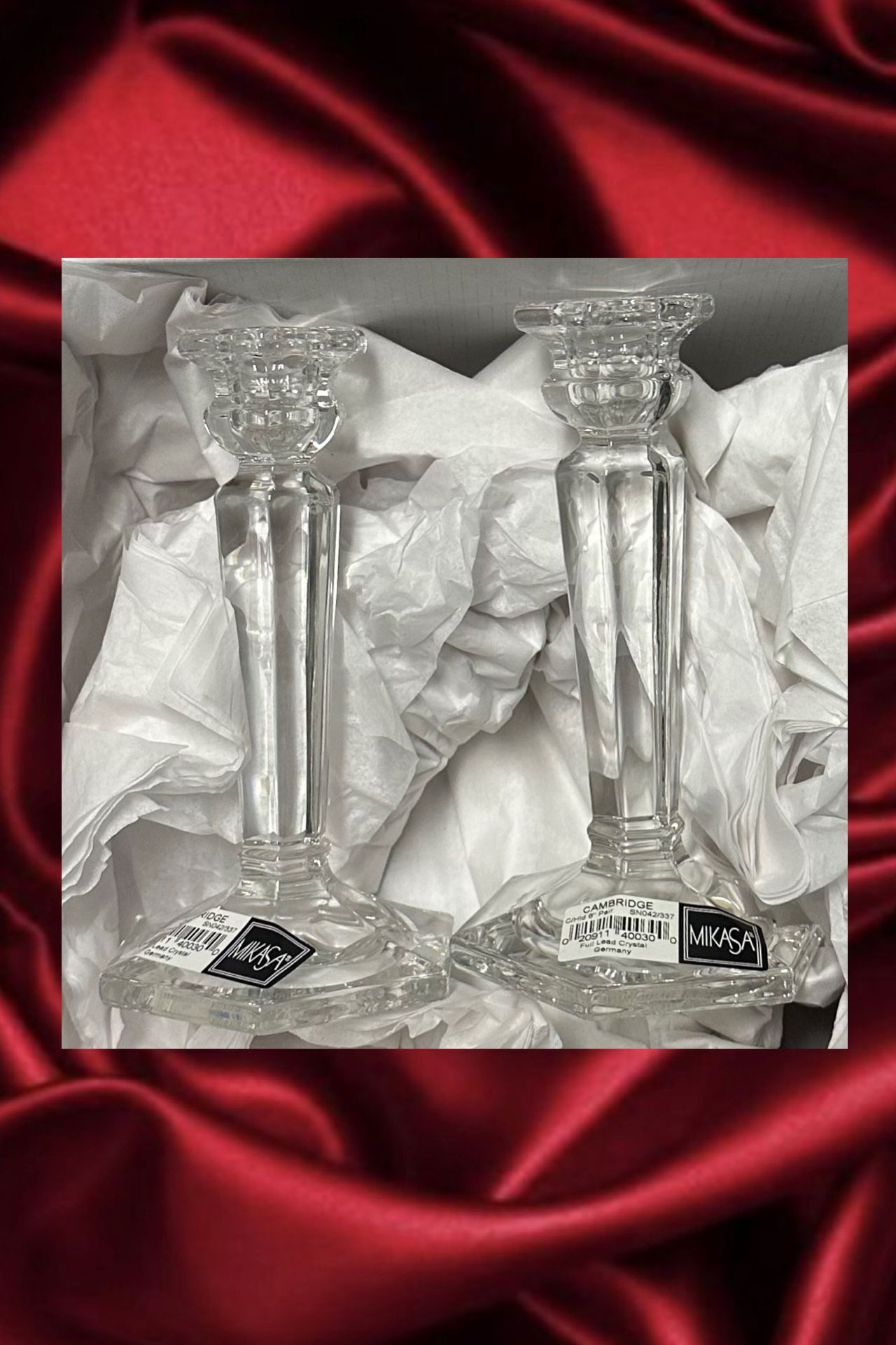 NEW MIKASA Set Of 2 Candle Holders