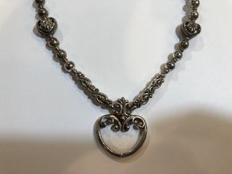 Gorgeous heart pendant metal beads necklace 5 different heart designs