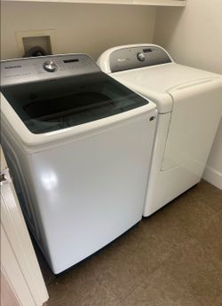 Samsung top load Washer , whirpool Dryer