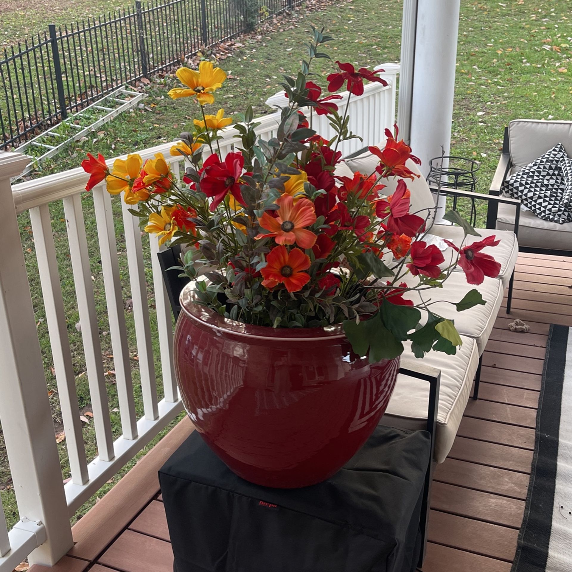 Glass Vase With Flowers