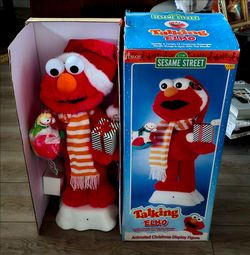 Telco Sesame Street Talking Elmo Christmas Figure