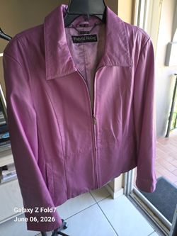 3 ladies petite large soft leather jackets