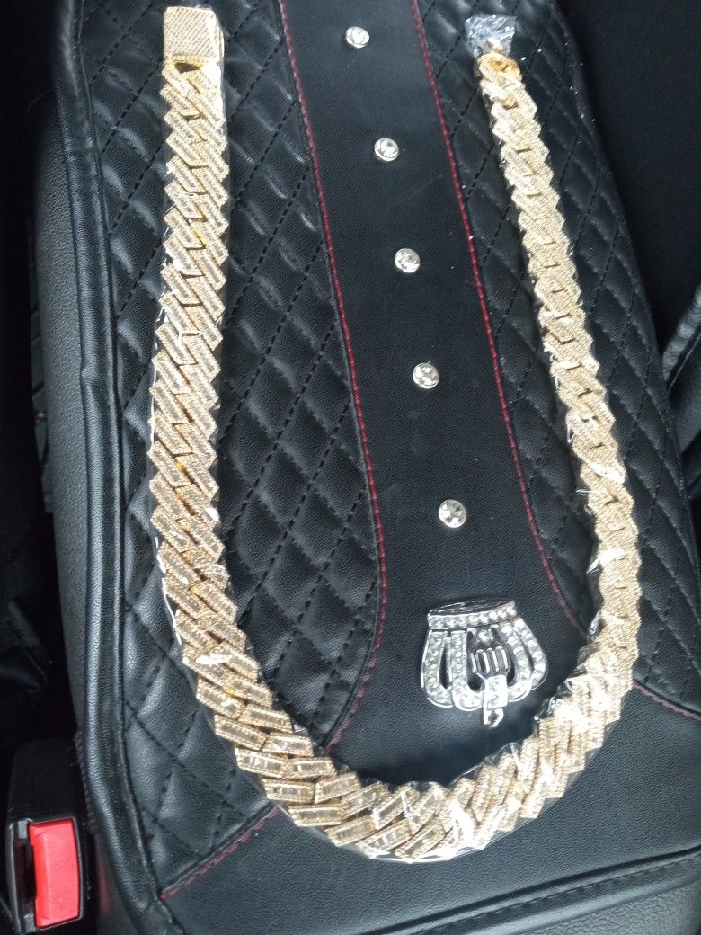 18mm Stainless Steel Baguette Cuban Link Chain