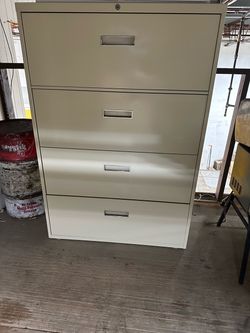 4-Drawer Lateral Metal File Cabinet