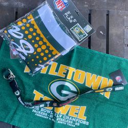Packers Flag, Lanyard, Towel