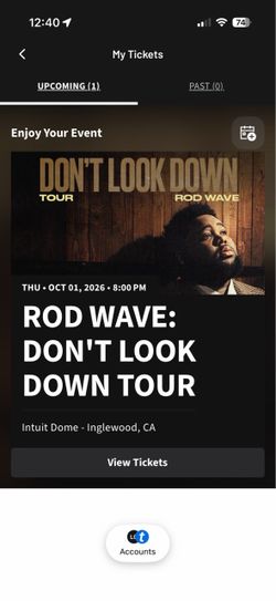Rod Wave Tickets (4) at Intuit Dome (10/1)