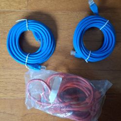 Cat 5 Ethernet Cables (12 Feet of 3)