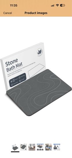 Stone bath mat