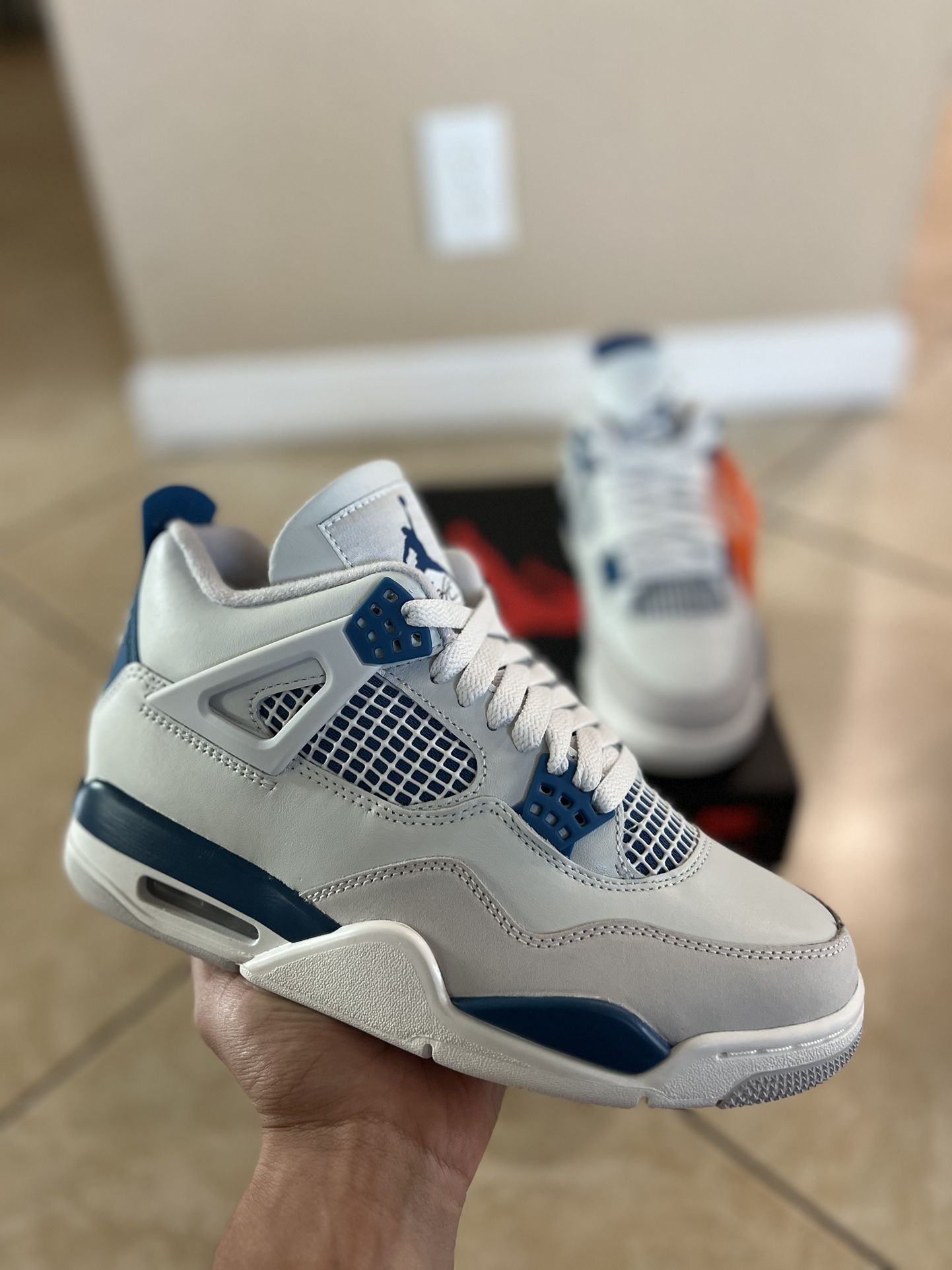 Military Blue Air Jordan 4 Retro Size 5.5 