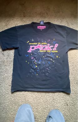 Sp5der Black Web Graphic T-Shirt – Size XL
