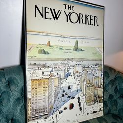 Saul Steinberg’s “View of the World from 9th Ave” original poster from 1976