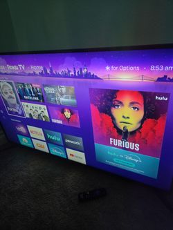 50 inch Roku smart tv with remote