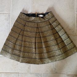 Gold Skirt for the Holidays, Size L