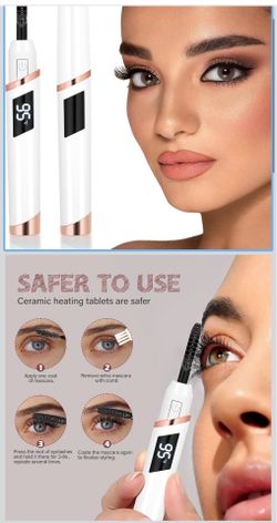 🔥Brand new🔥 Heated Eyelash Curler for Women, Electric Lash Curler with 10s Fast Heating, 4 Adjustable Temp (65°C-95°C), 24H Curl, USB-C Rechargeable