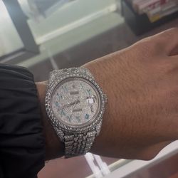 Rolex Datejust Custom Diamond Set Watch