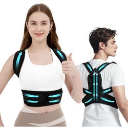 Posture Corrector Back Brace for Women and Men, Shoulder Straightener, Adjustable Back Support Brace, Back Pain Relief – Slouching, Scoliosis, Hunchba