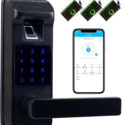 Harfo Smart Door Lock, Heavy Duty 5 in 1 Keyless Entry Door Lock.
