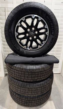 New OEM 2024-2026 Toyota Tundra TRD 18”Rims w/ Michelin LTX Trail 265/70R18 Tires - $950