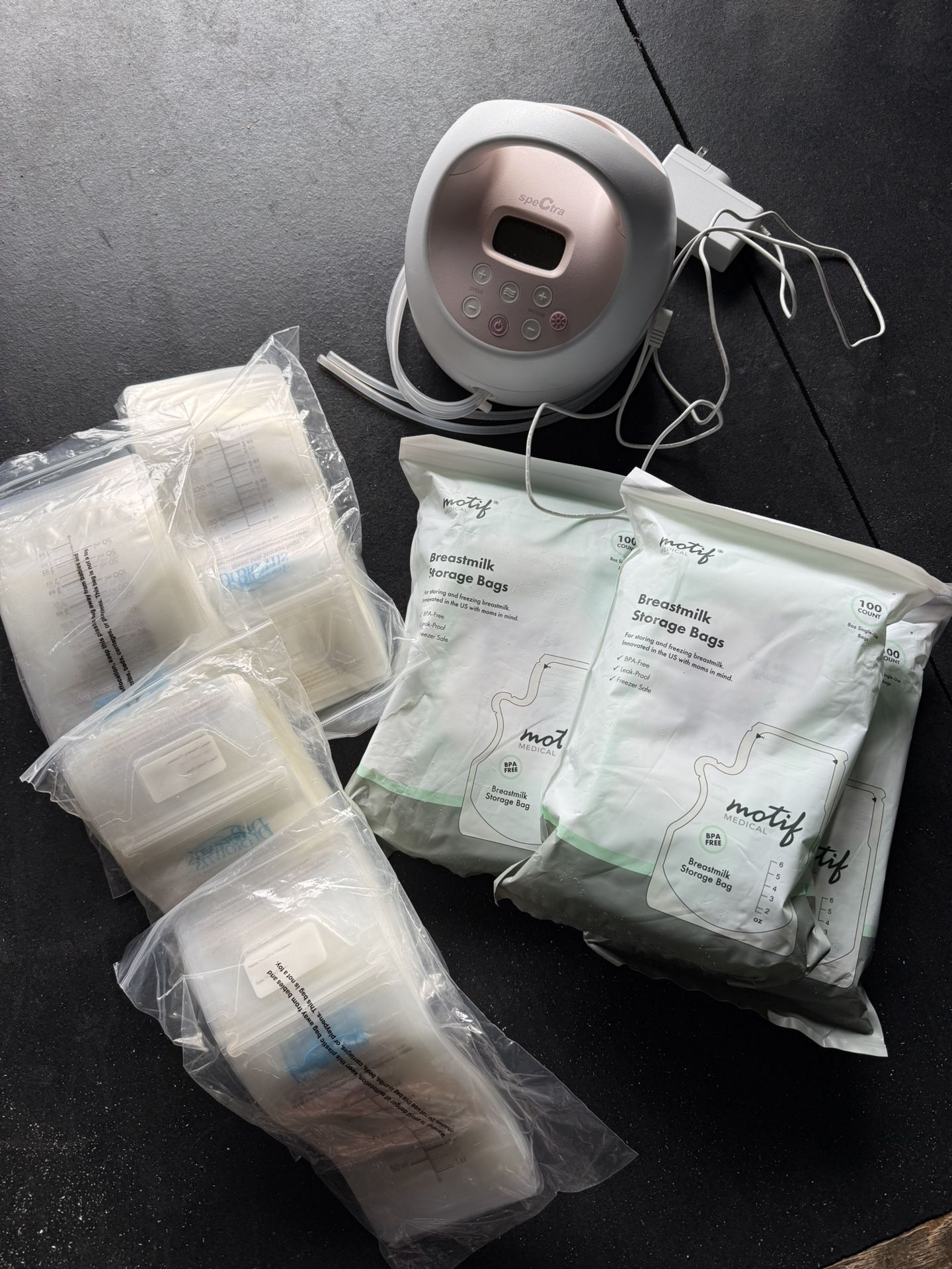 Spectra Breast Pump + Milk Bags