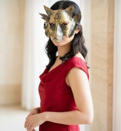 Gold Wolf Halloween Mask | Costume/Cosplay
