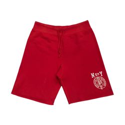 POLO RALPH LAUREN FLEECE SWEAT SHORTS XL MENS RED NY NEW YORK 5TH P LOGO VINTAGE