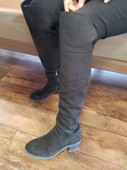Black Suede Kenneth Cole tall boots