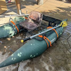 8’ Pontoon Fishing Raft