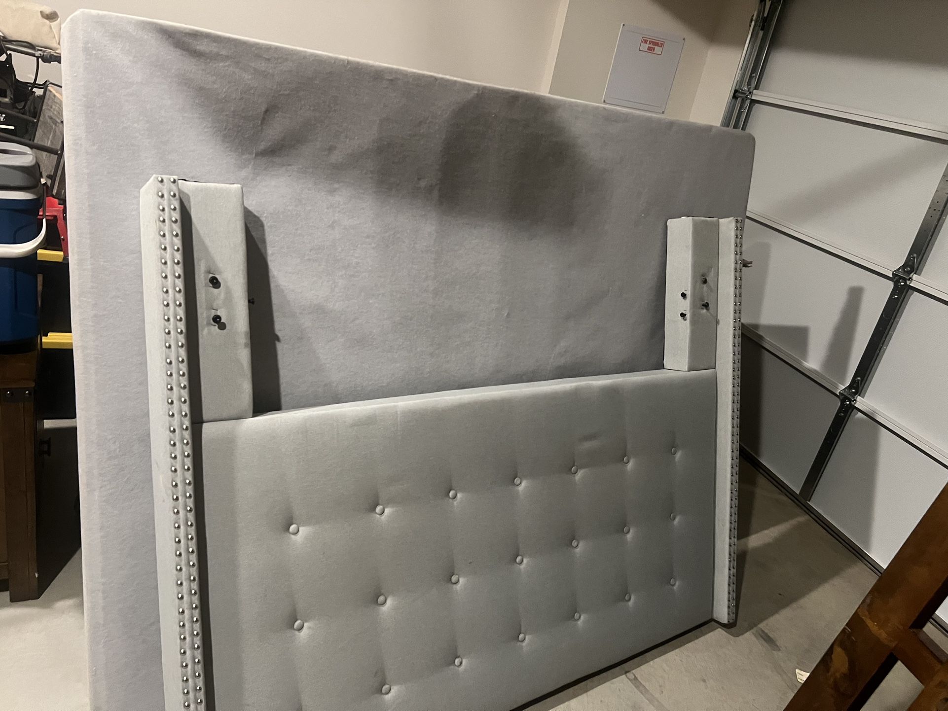 Bed Frame  Grey  50$