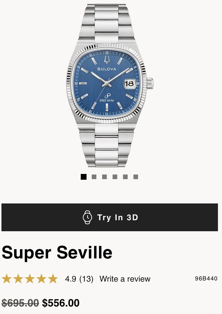 Bulova Súper Seville Watch