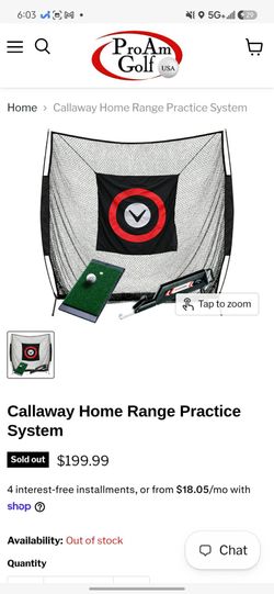 Callaway Home Range Golf Practice System