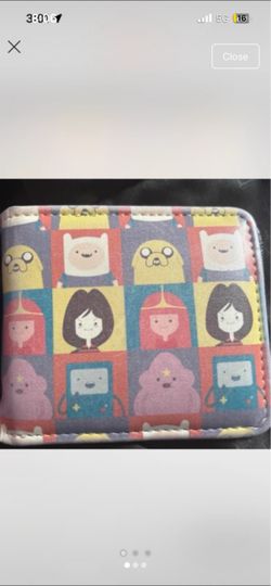 Adventure Time Character Print Bifold Wallet