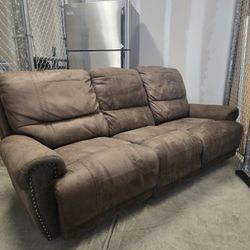  Brown Sofa  Recliner 