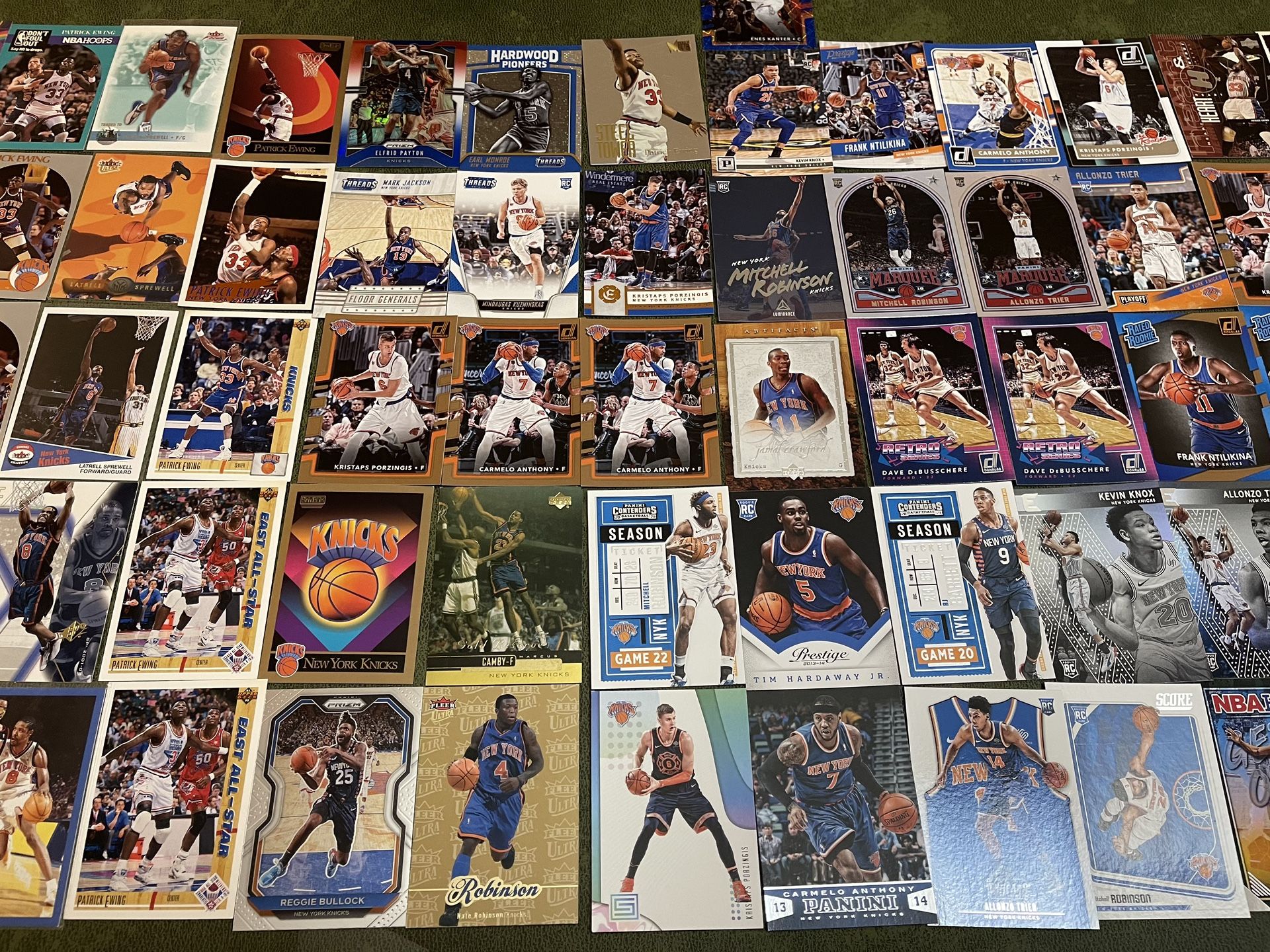 Lot of 66 New York Knicks Basketball Cards-Stars-Rookies-Inserts Past & Present