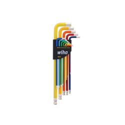 WIHA Hex Color Coded L-Key Set w/Ball End